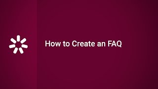 How to Create an FAQ